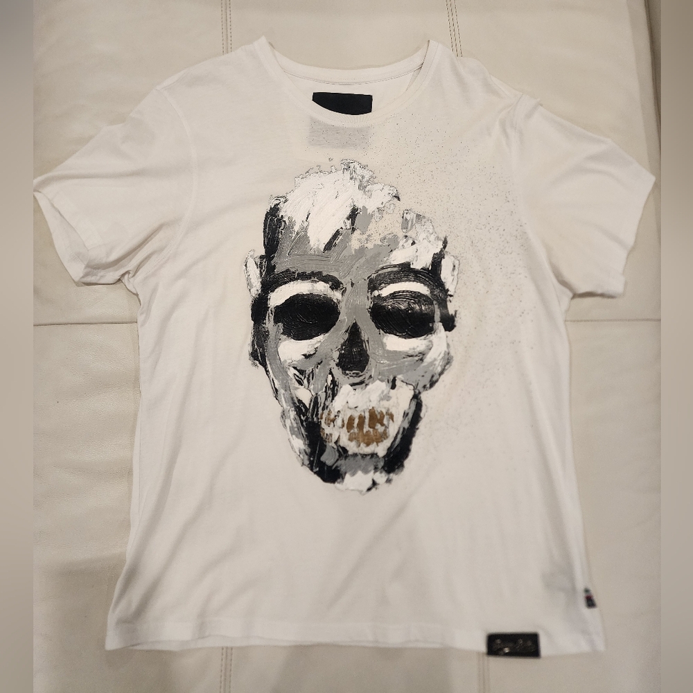 Philipp Plein men t shirt; size 3xl, color white